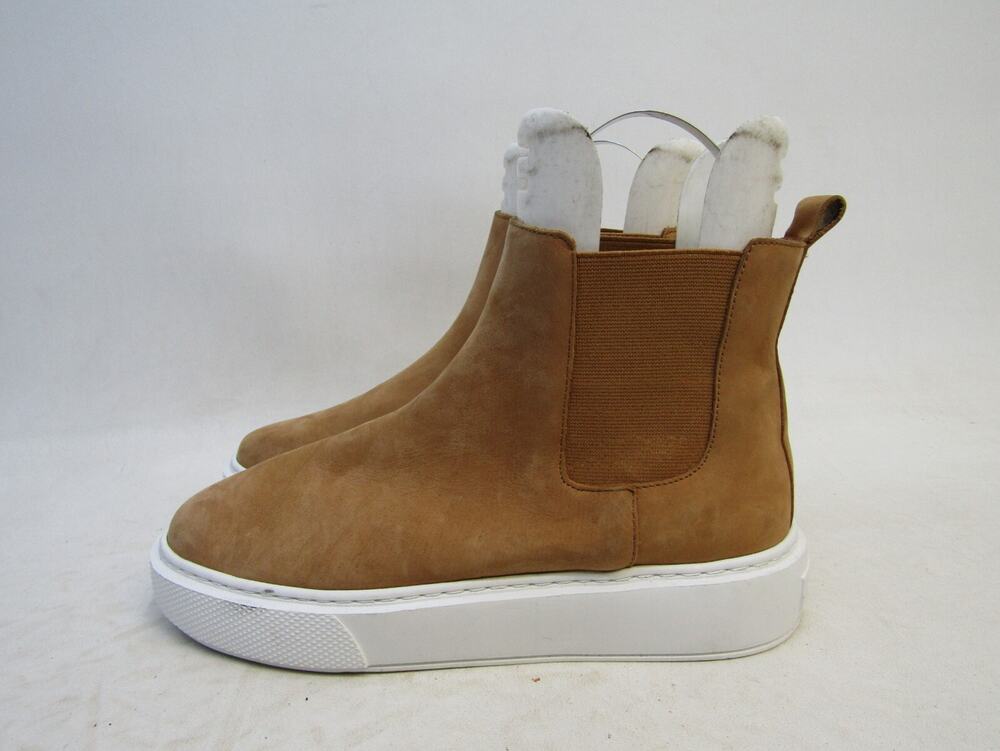 J Slides Womens Sz 8 Light Brown Leather Chelsea Ankle Fashion Boots Bootie